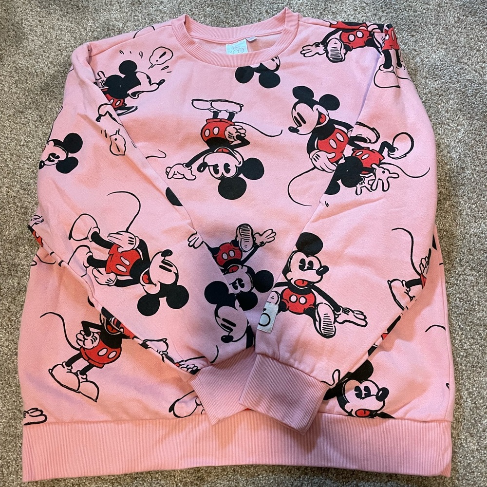 Disney Pink Mickey Mouse Women’s Sweatshirt